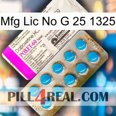 Mfg Lic No G 25 1325 new07